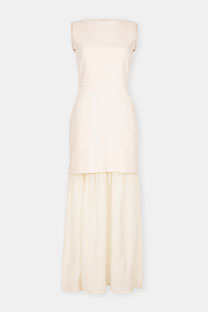 Haljina bez rukava sa plisiranim donjim delom Tiffany Production